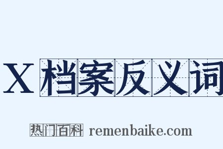 X档案反义词是什么意思的图片